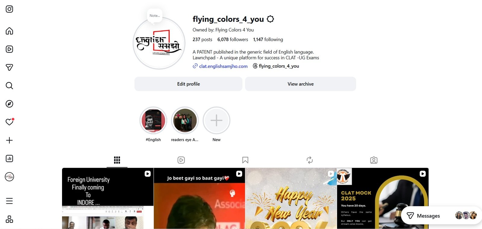 Flying Colors 4 You Instagram page
